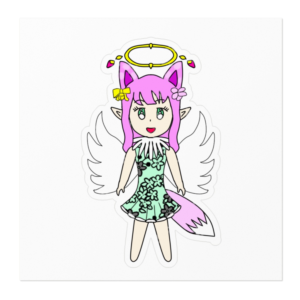 シャナミ緑ワンピ ステッカー