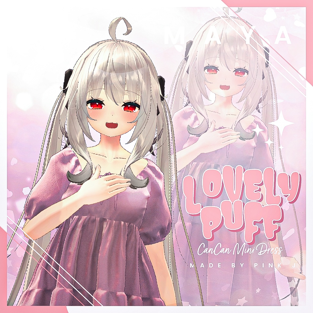 [Maya] Lovely Puff CanCan Mini Dress