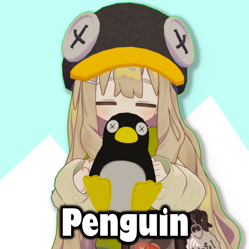 ペンギンキャップ&縫いぐるみ (Penguin Cap & Stuffed)