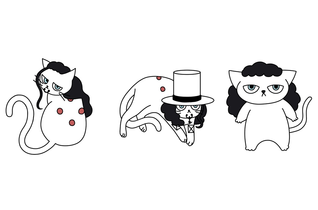 ねこルッチステッカーセット