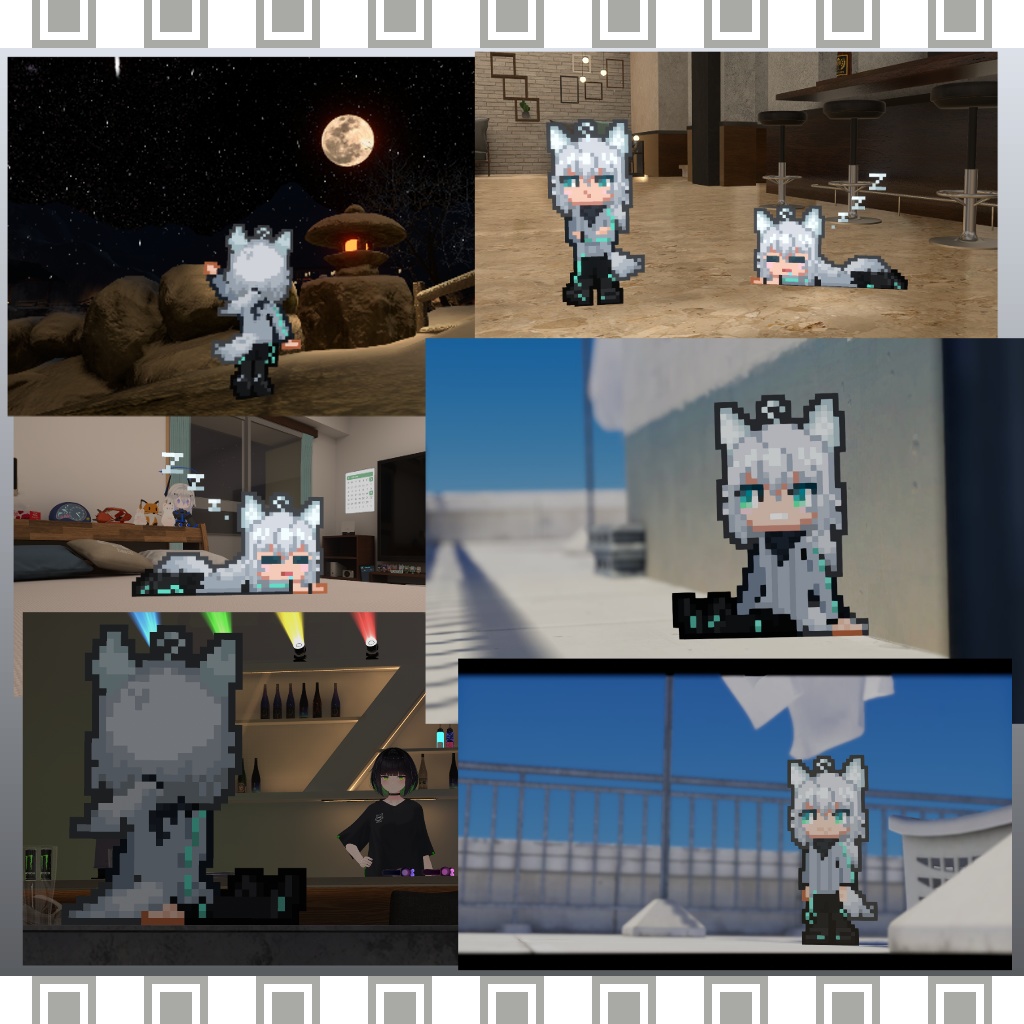 【無料版有】ピクセルトネール君連れ歩きギミック【割引中】