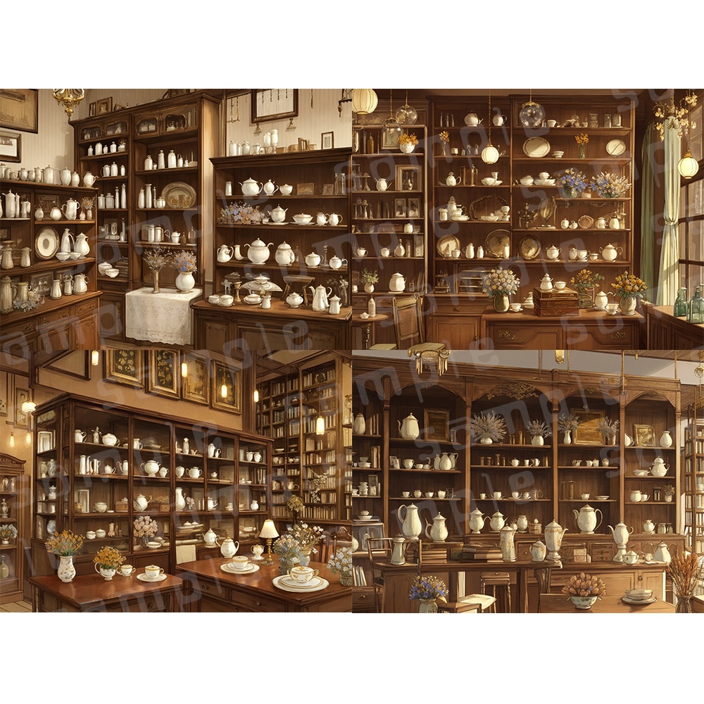 ✧背景120枚✧アンティークショップ/骨董品店|綺麗にも怪しげにも(配信/TRPG/ココフォリア/ゲーム)