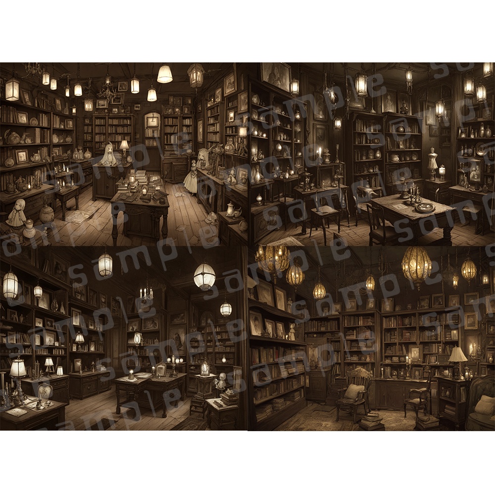 ✧背景120枚✧アンティークショップ/骨董品店|綺麗にも怪しげにも(配信/TRPG/ココフォリア/ゲーム)