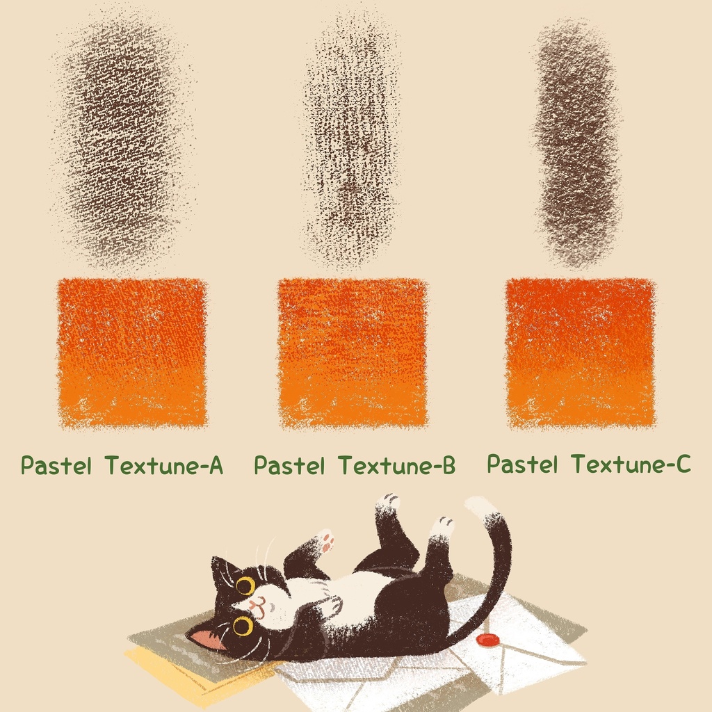 【Procreate】オイルパステル風ブラシセット