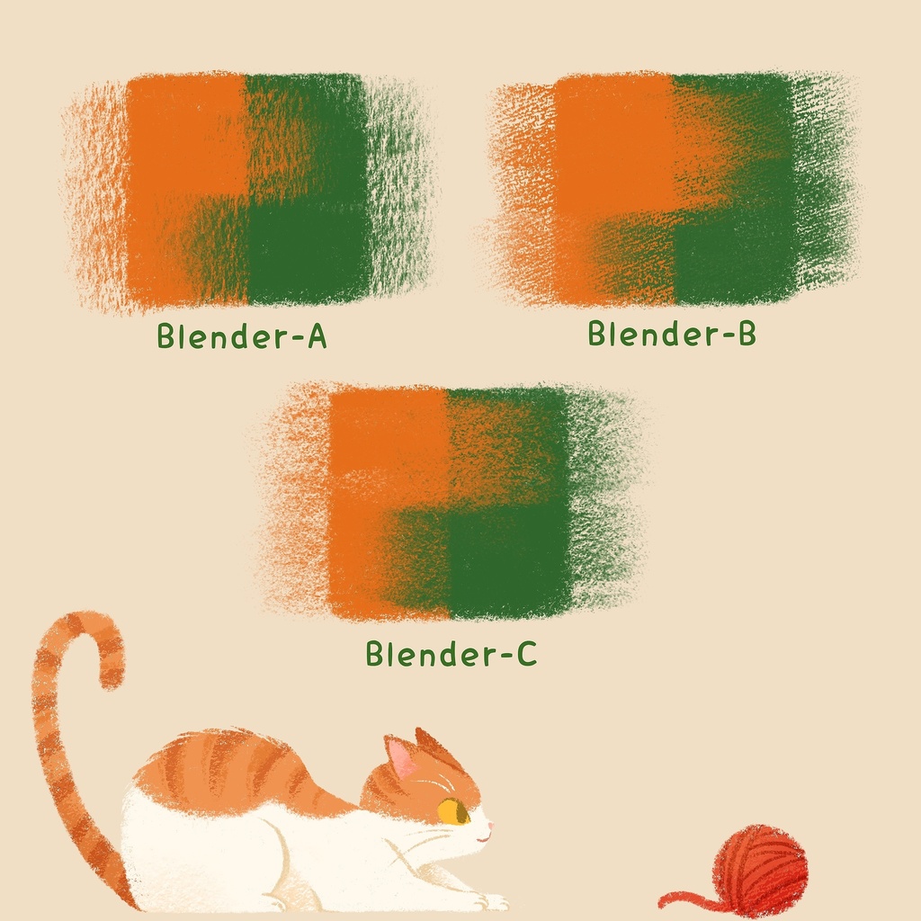 【Procreate】オイルパステル風ブラシセット