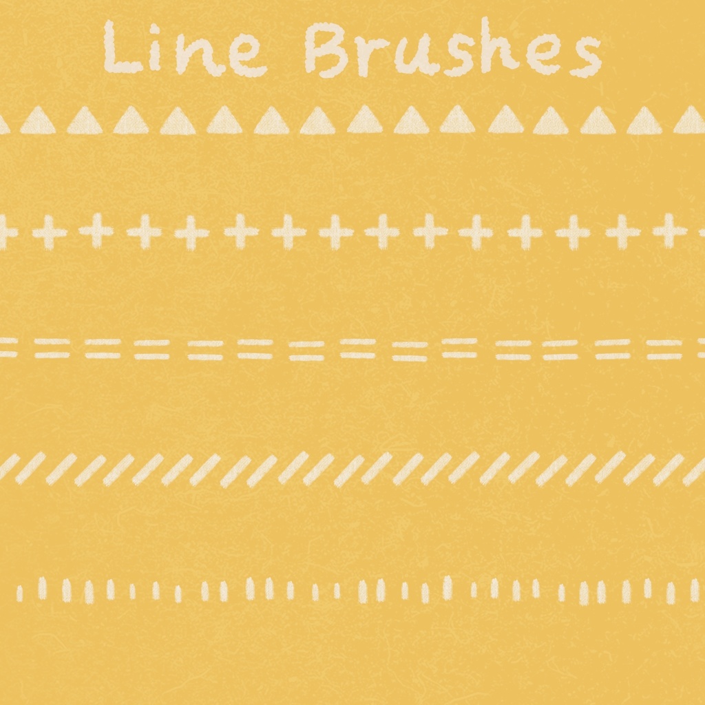 【Procreate】手描きパターンブラシセット【2024/01/16更新】