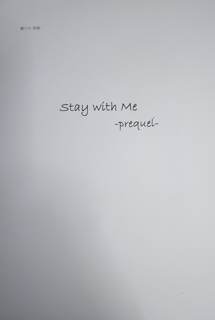 Stay with Me -prequel-