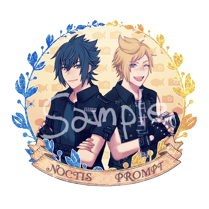 ノクト&プロンプト　アクリルバッジ