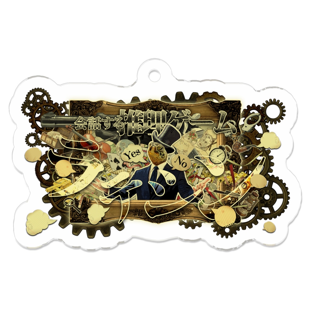 ラテシンアクリルキーホルダー