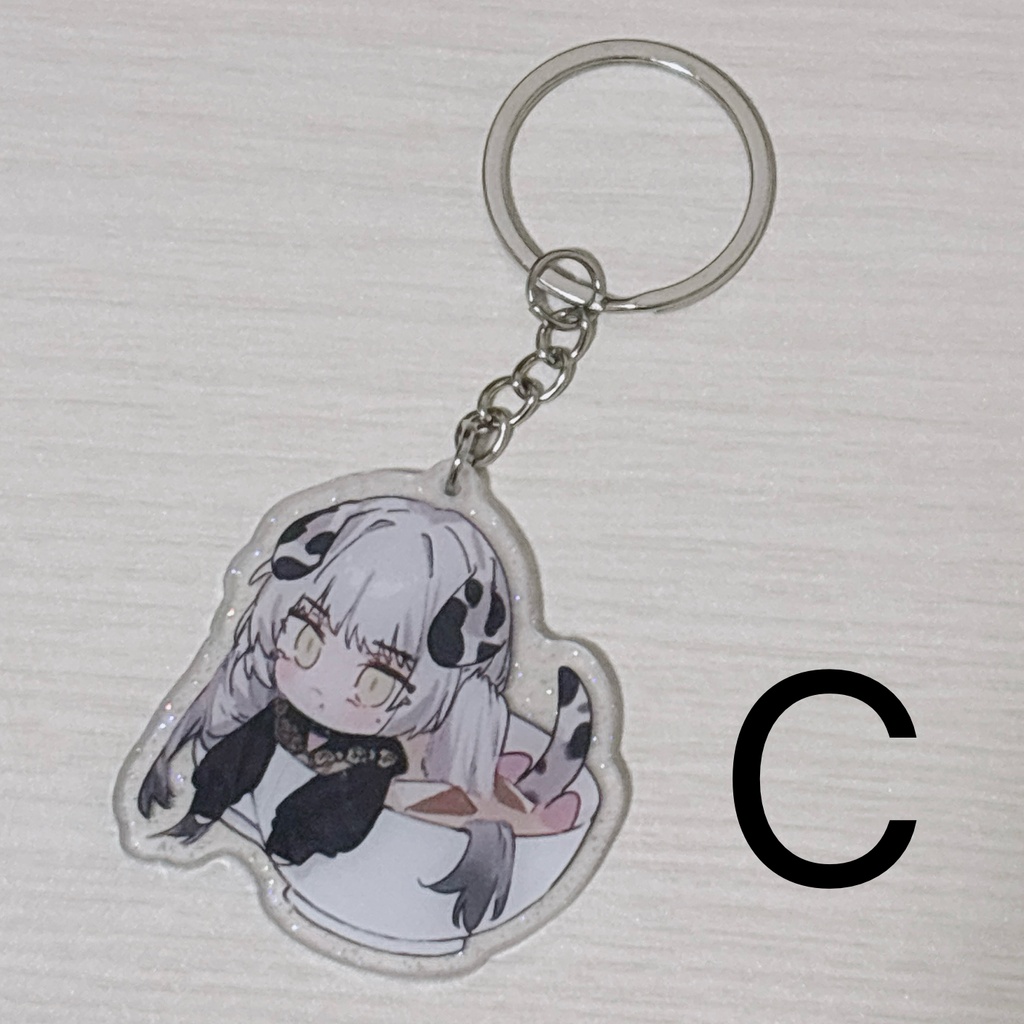5cmラメ入りティーカップアクリルキーホルダー