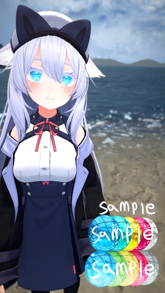 夏の海に落ちる eyes