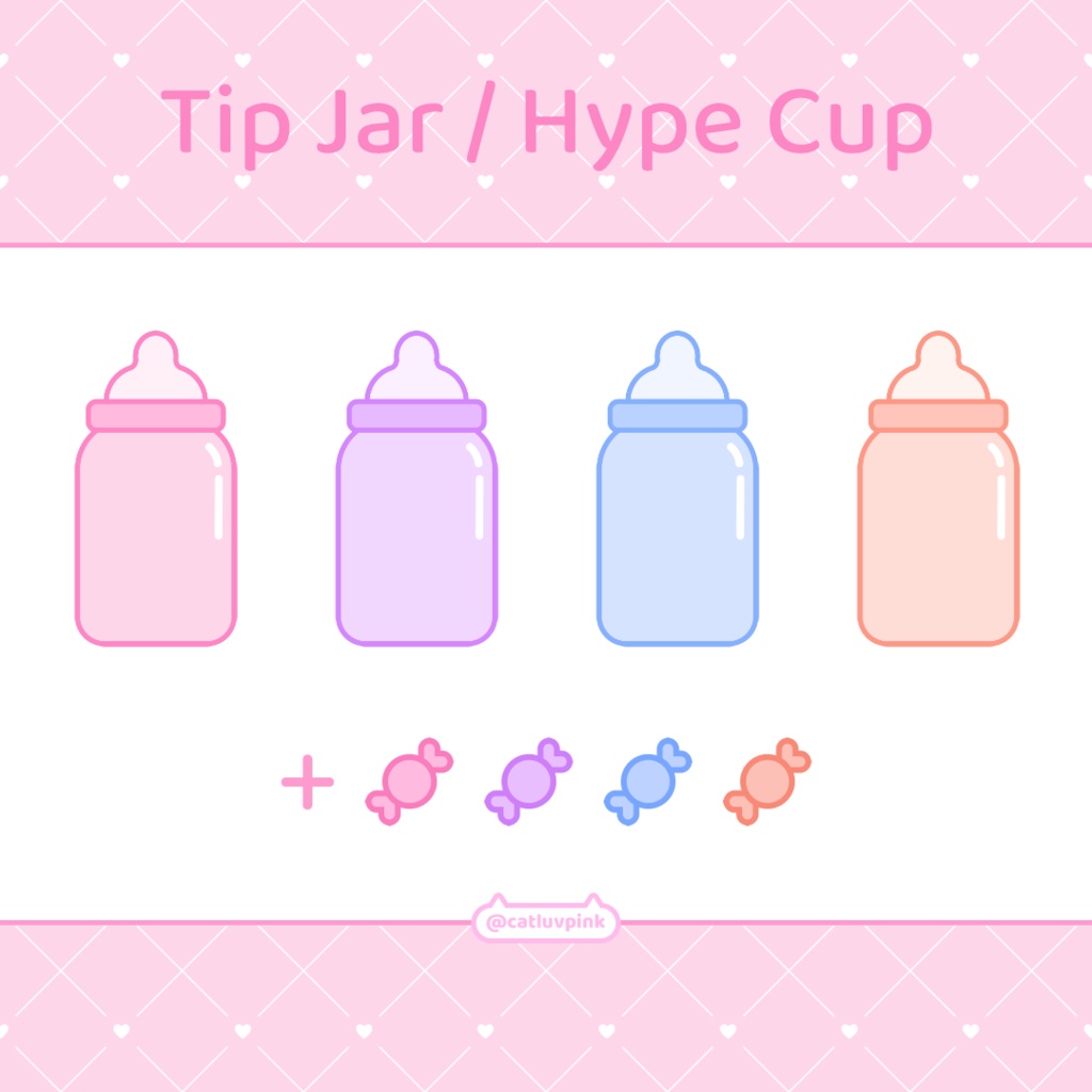 【配信】Baby bottle - Tip jar/Hype Cup Widget for Stream | Twitch/Youtube/Facebook