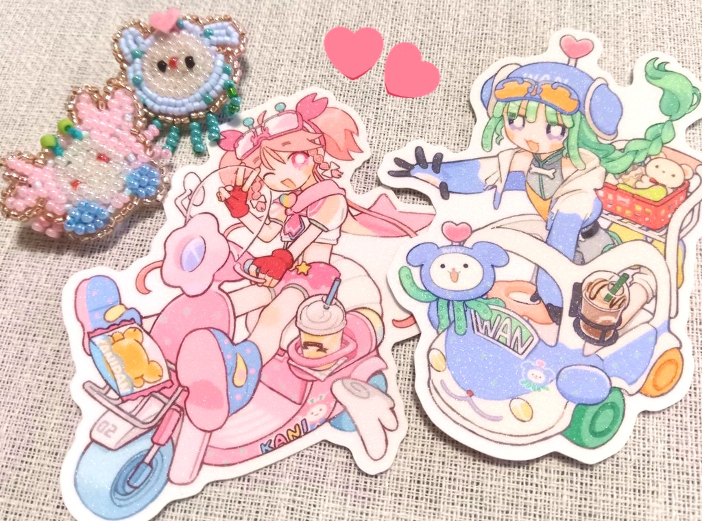 カニ～ヌゥ！キラキラステッカー