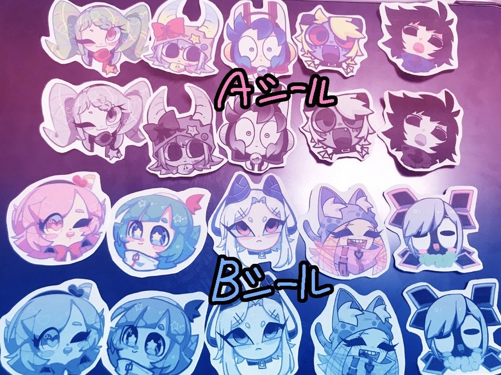 めっかわオリジナルキャラシール