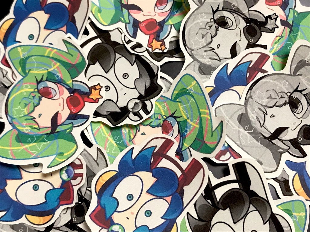 めっかわオリジナルキャラシール