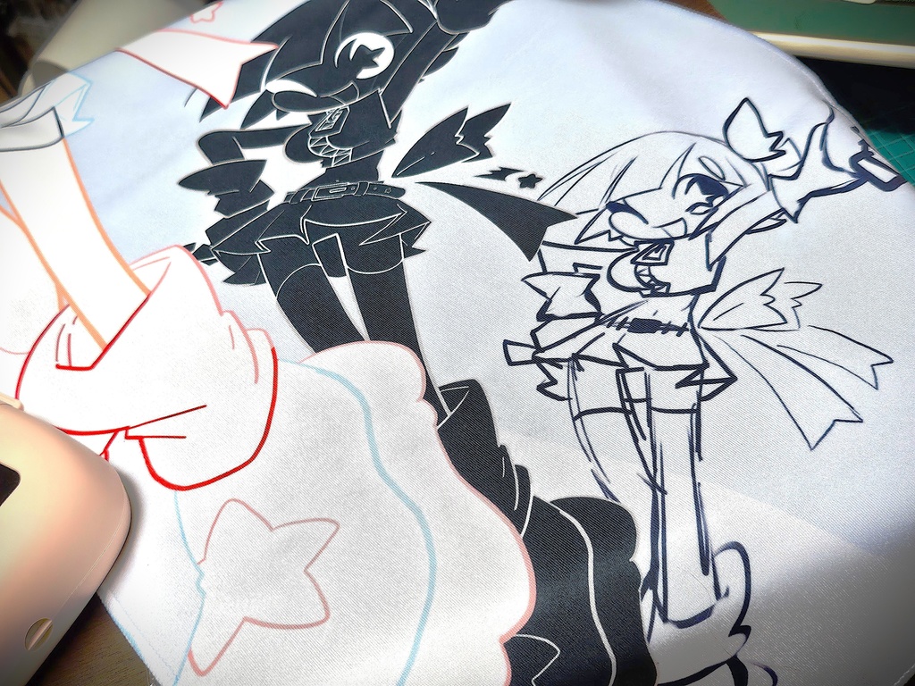 【OC】スケッチなフェイスタオル