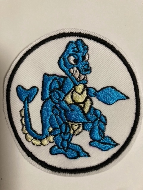 怪獣　パッチ　青