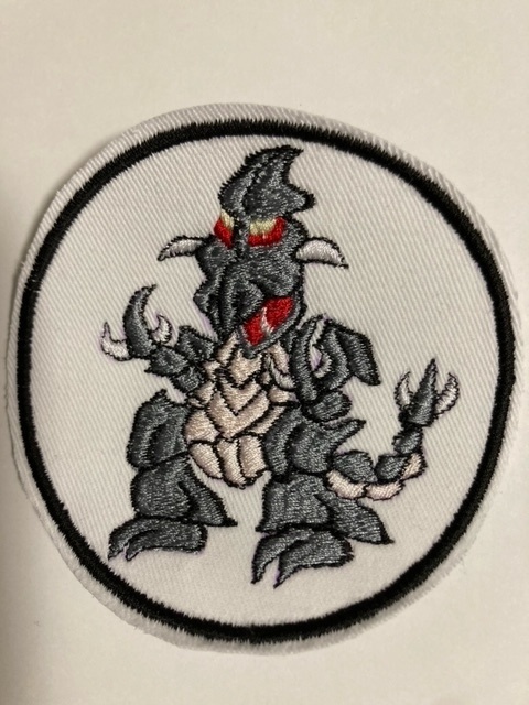 怪獣　パッチ　グレー