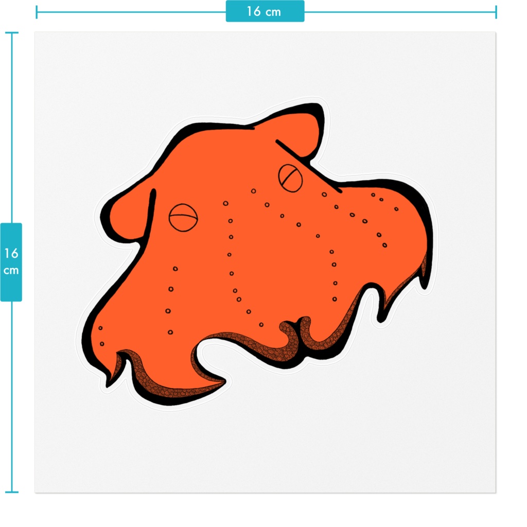 めんだこkun.ステッカー