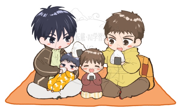 お子たちのいる流三アクスタ〜かぼすちゃん爆誕編〜