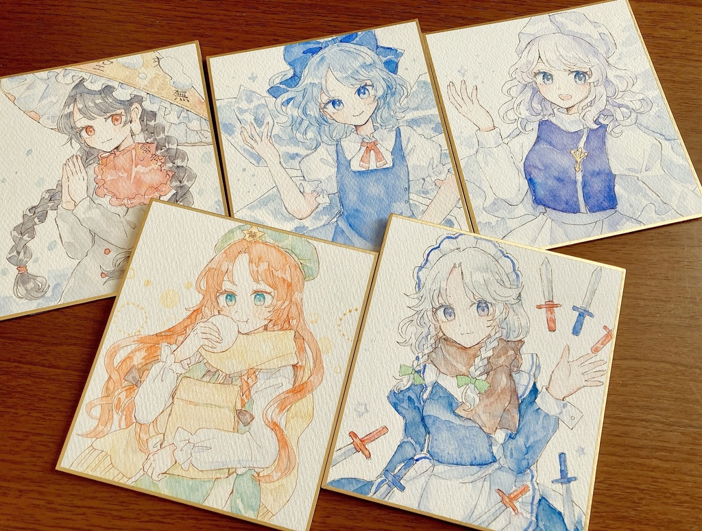 後日登録します⛄ミニ水彩色紙