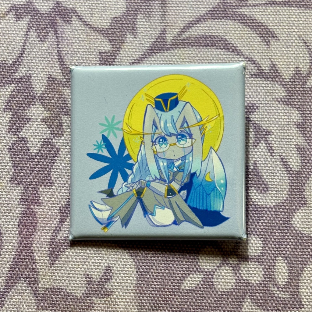 マステマさん缶バッジ(しかく)