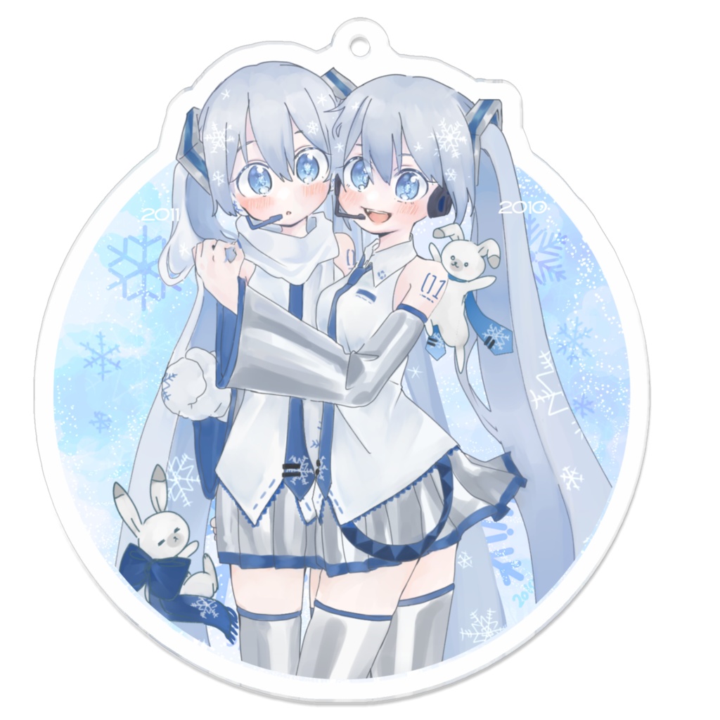 SNOWMIKU2010×2011 アクリルキーホルダー
