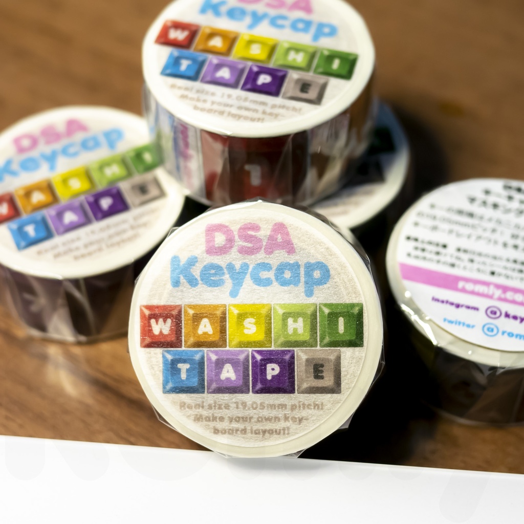 DSAキーキャップ マスキングテープ DSA Keycap Washi Tape - Romly