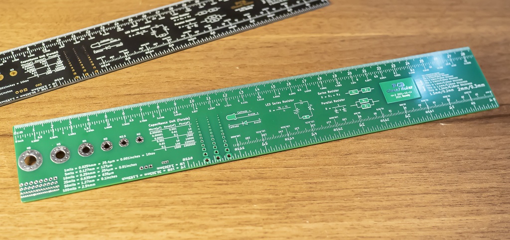 【電子工作のお供に】PCB Cheat Ruler【ミル/cm/寸尺 定規】