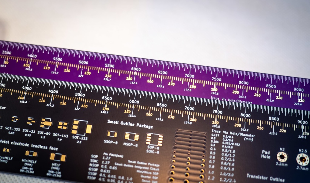 【電子工作のお供に】PCB Cheat Ruler【ミル/cm/寸尺 定規】