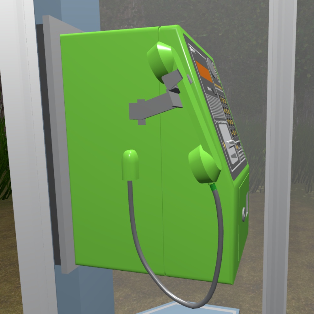 ✨️40%OFF✨️【VRChat向け】ギミック付き公衆電話