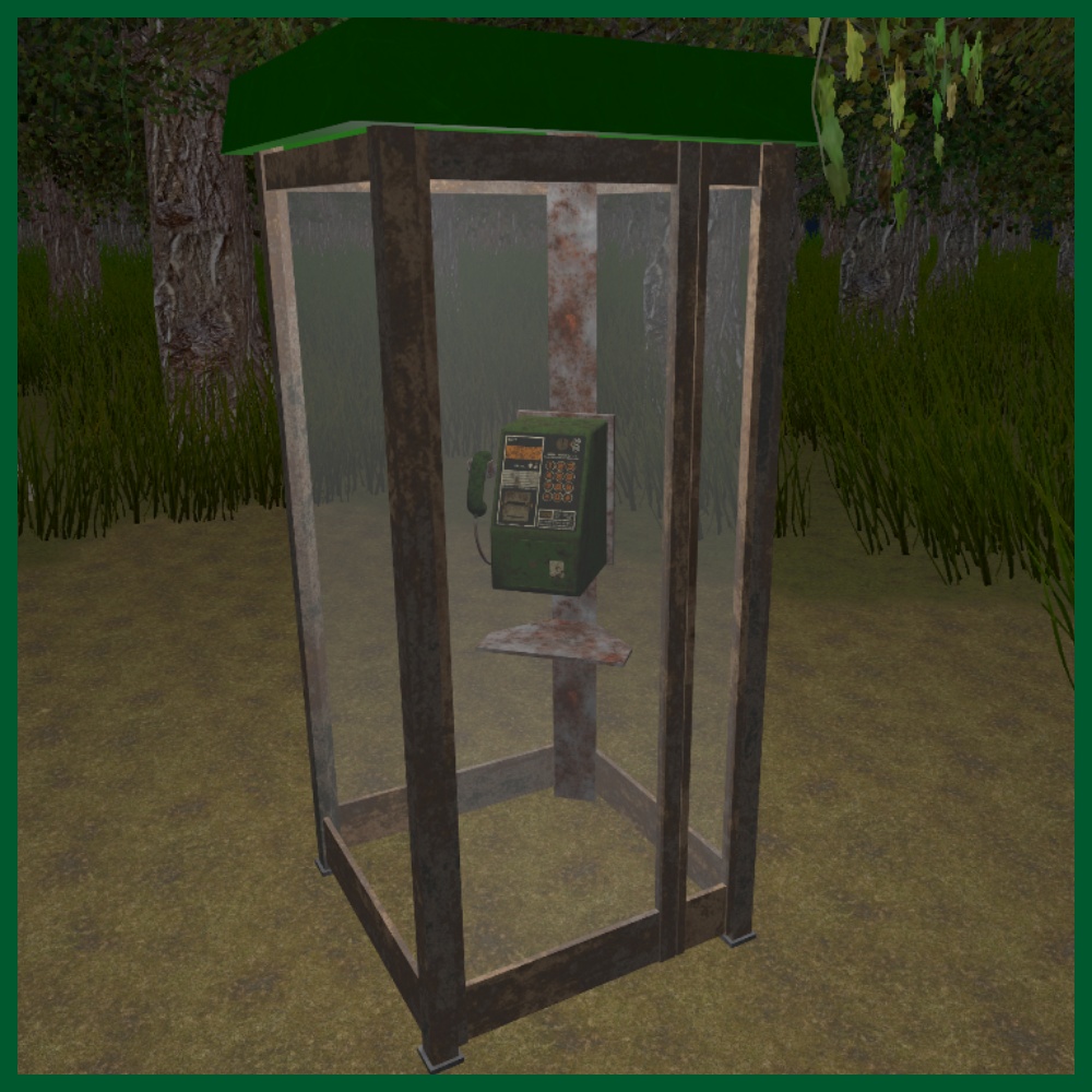 ✨️40%OFF✨️【VRChat向け】ギミック付き公衆電話 / Public telephone Gimmick