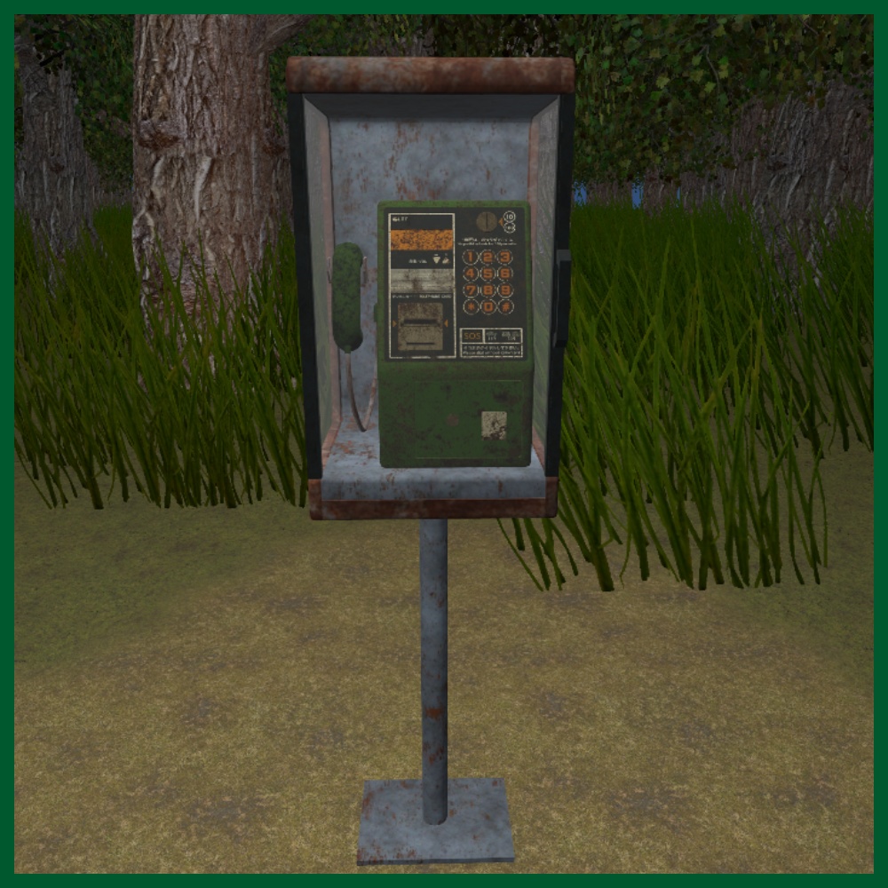 ✨️40%OFF✨️【VRChat向け】ギミック付き公衆電話 / Public telephone Gimmick