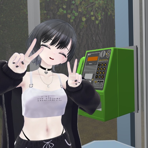 ✨️40%OFF✨️【VRChat向け】ギミック付き公衆電話
