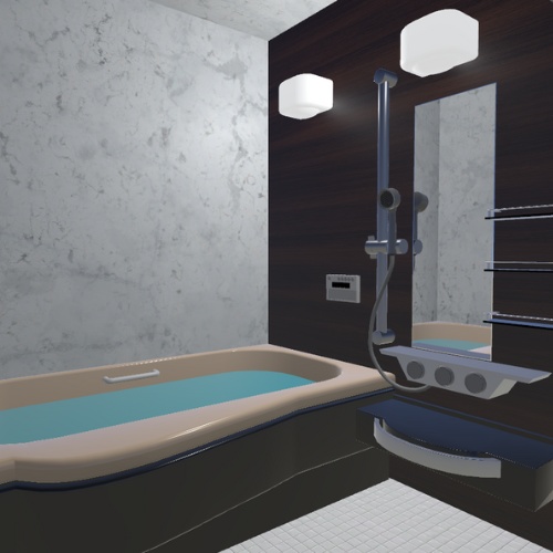 【VRChat向け】バスルーム / Bathroom