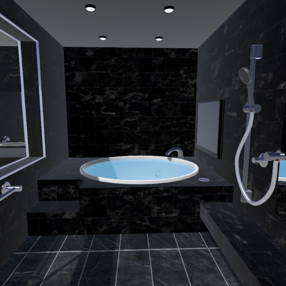 ✨️BFセール開催中✨️【VRChat向け】高級バスルーム / High Class Bathroom -Vol.2-