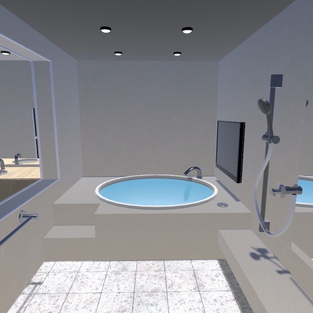 ✨️50%OFF✨️【VRChat向け】高級バスルーム / High Class Bathroom -Vol.3-