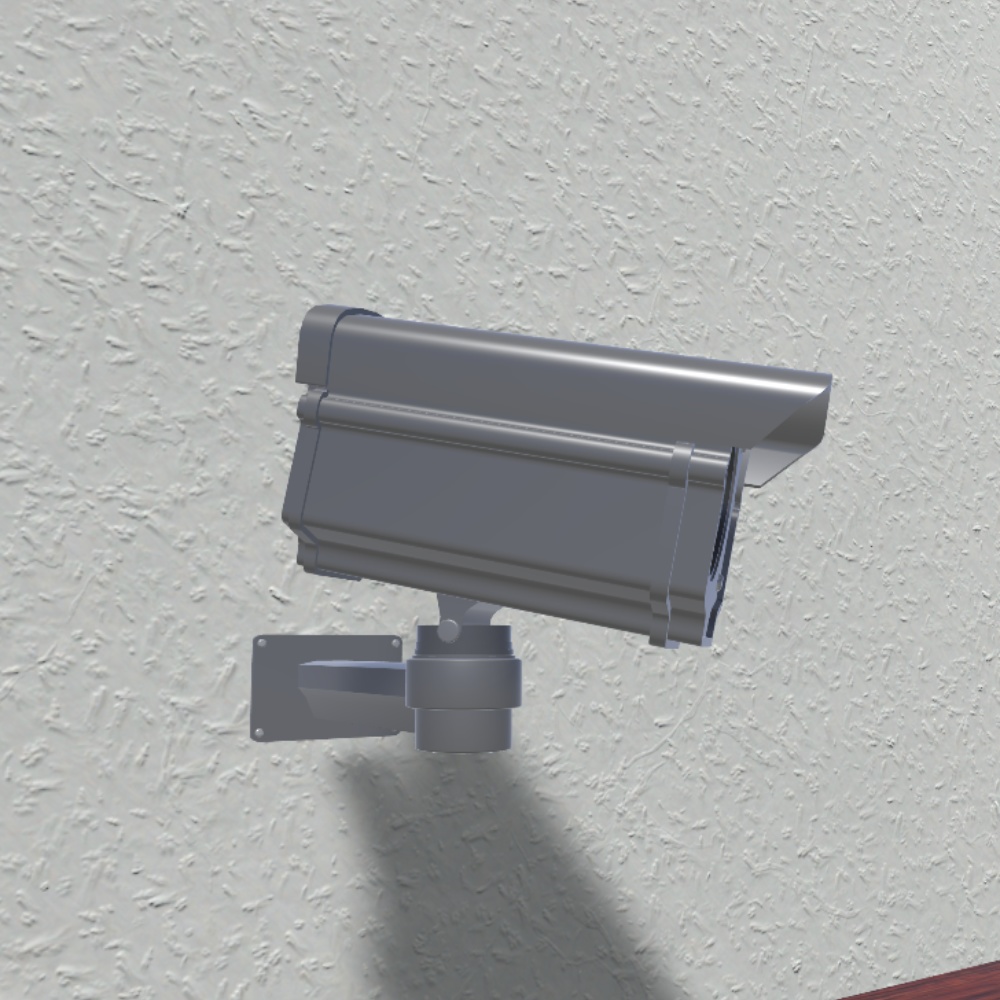 【VRChat想定】設定簡単!VRC監視カメラギミック / SurveillanceCamera