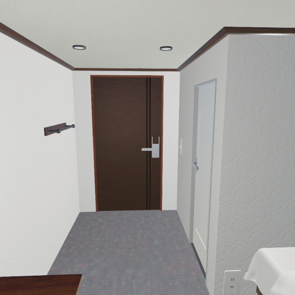 【VRChat想定】ホテルルーム / Hotelroom