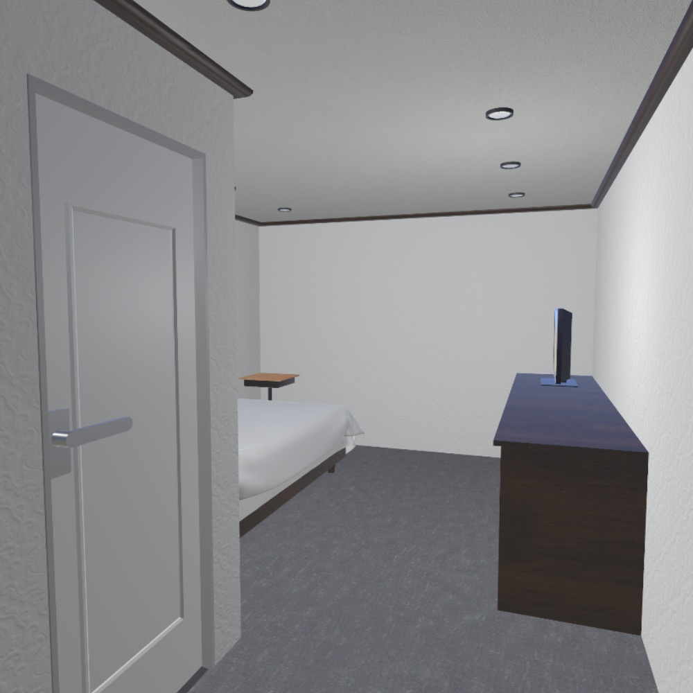 【VRChat想定】ホテルルーム / Hotelroom