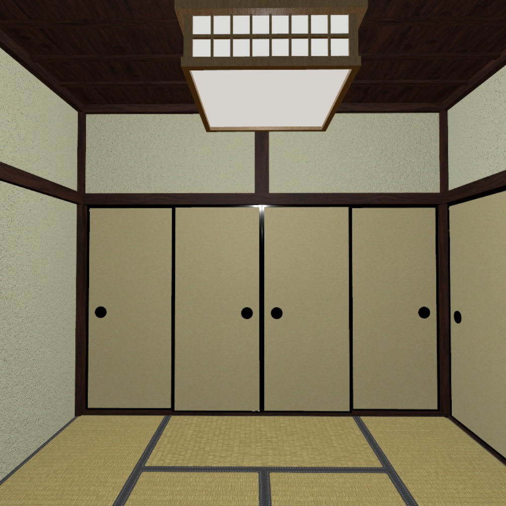【VRChat想定】日本の和室 / Japanese-style room