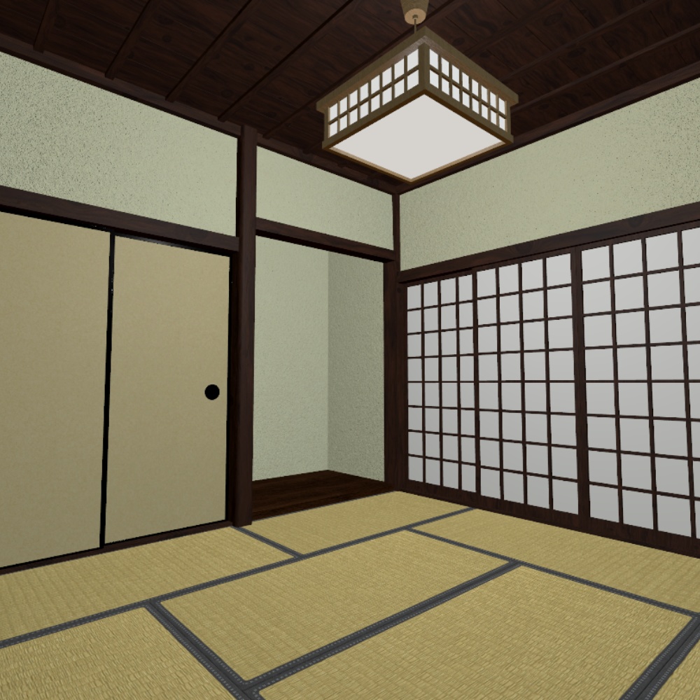 【VRChat想定】日本の和室 / Japanese-style room