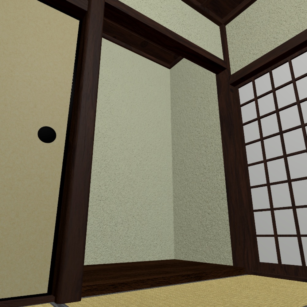 【VRChat想定】日本の和室 / Japanese-style room