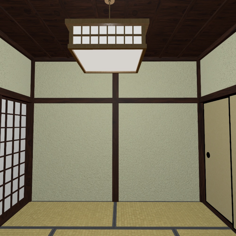 【VRChat想定】日本の和室 / Japanese-style room
