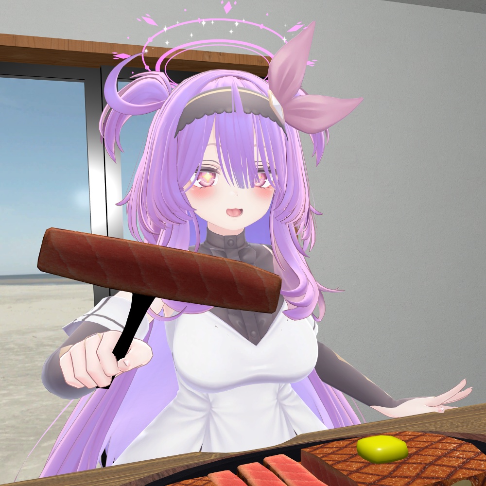 【VRChat想定】食べられる!ステーキセット