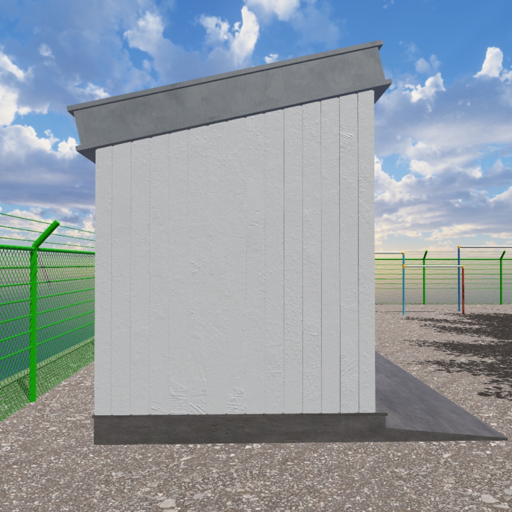 【VRChat想定】プレハブ小屋 / Prefabricated Hut