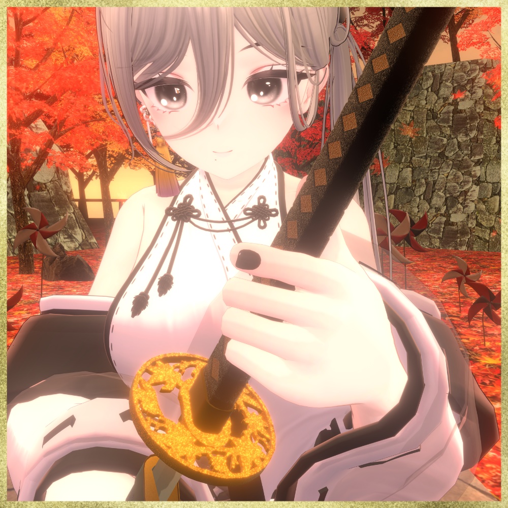 【VRChat想定】ギミック付き日本刀「煌紅」