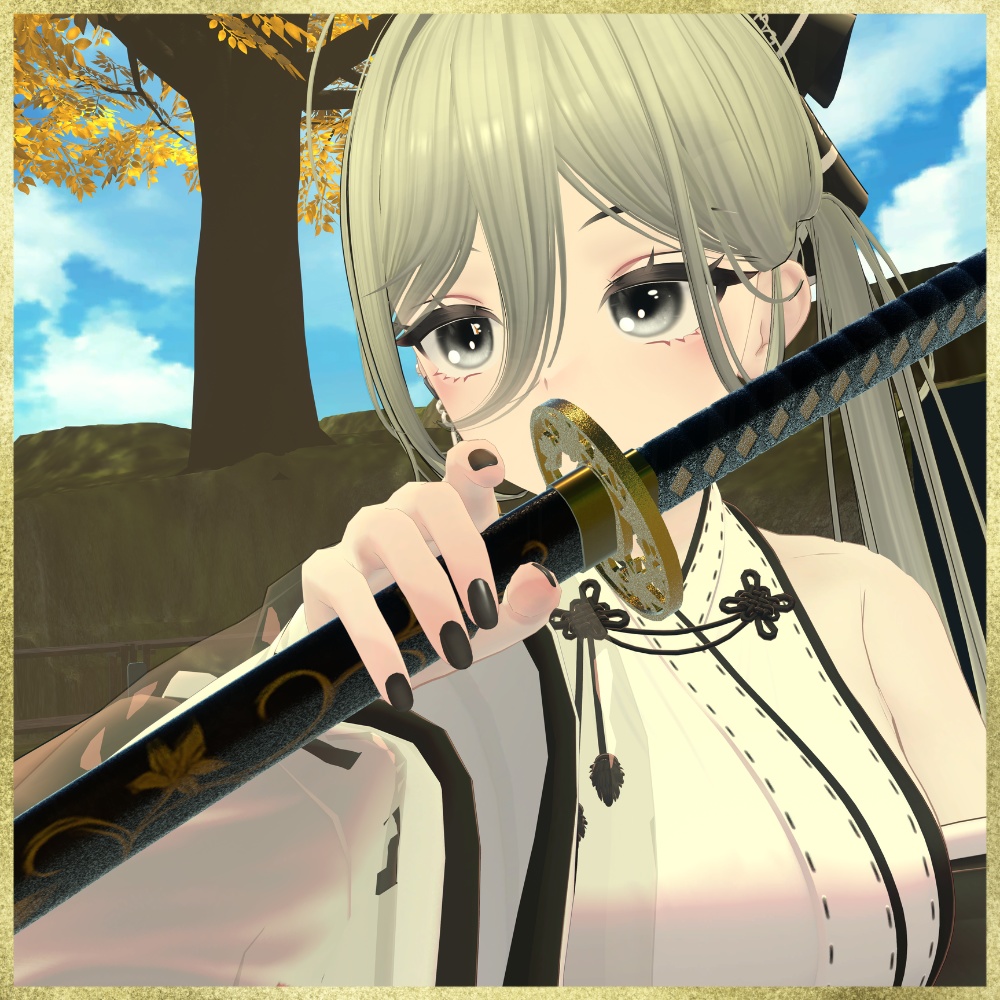 【VRChat想定】ギミック付き日本刀「煌紅」