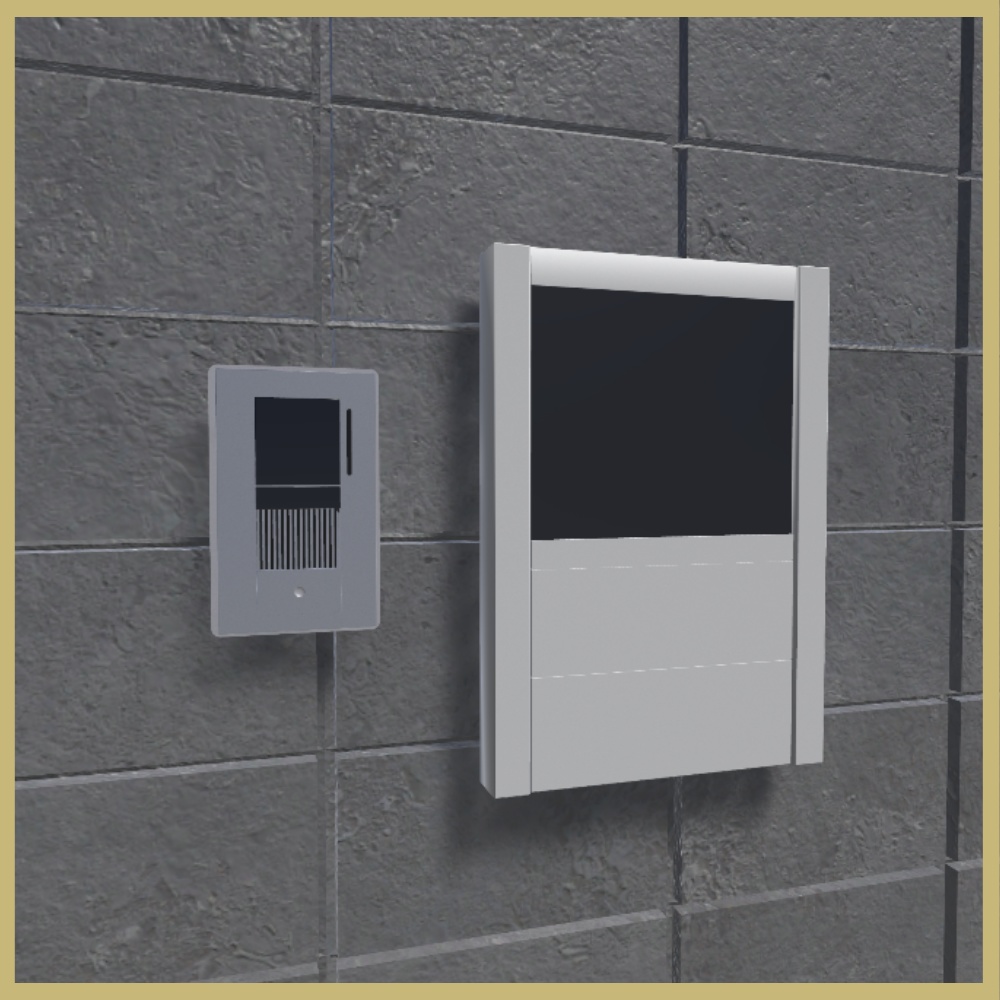 ✨️発売記念セール中✨️【VRChat向け】インターホンギミック / Intercom gimmick