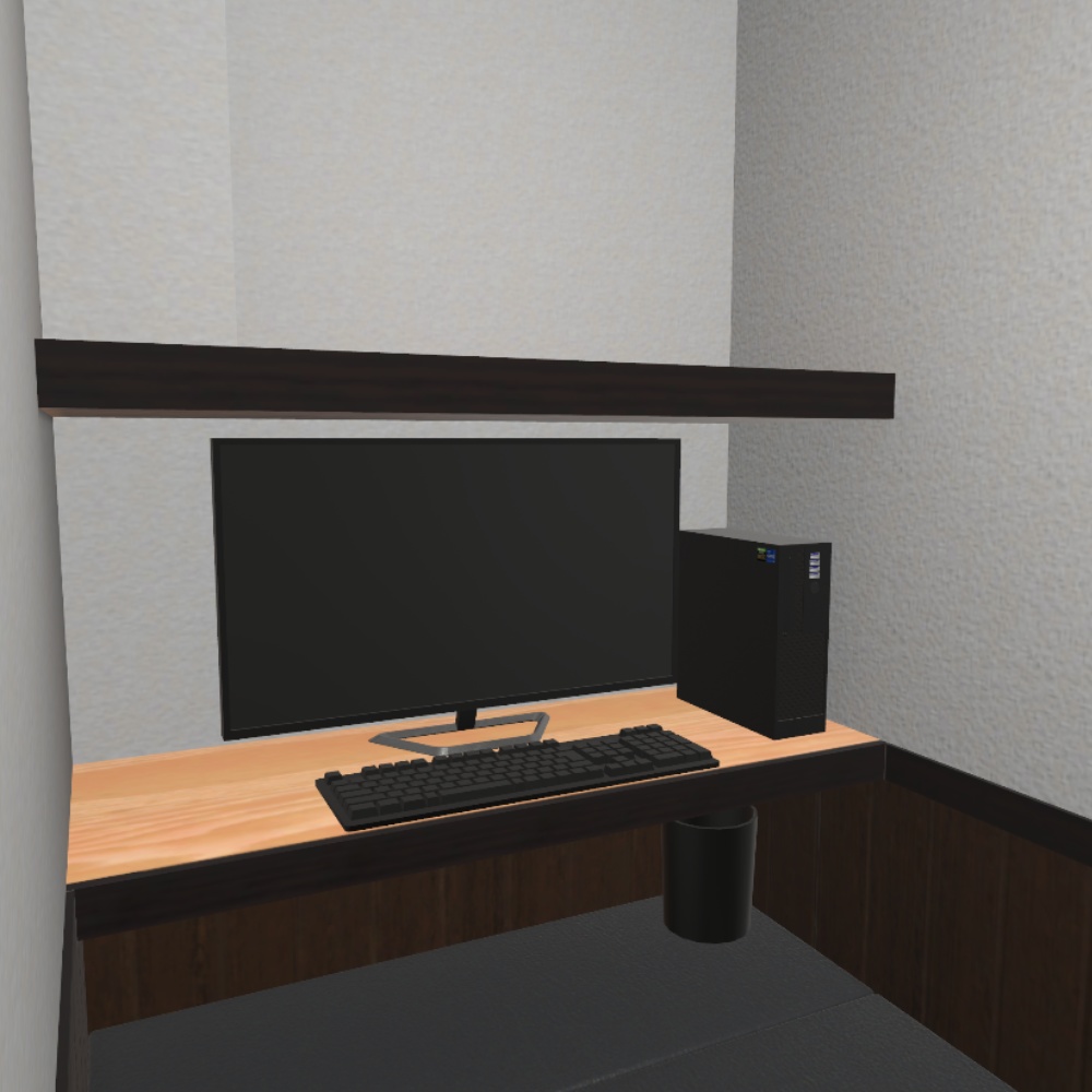 ✨️発売記念セール中✨️【VRChat想定】ネットカフェの個室 / Internet cafe private room